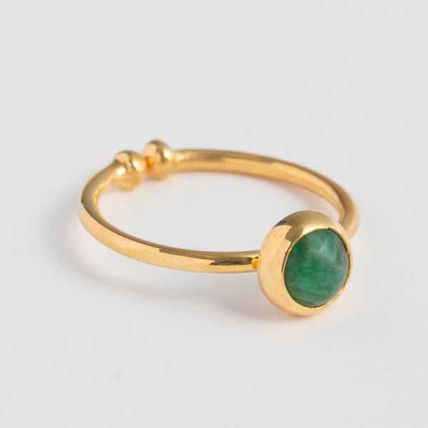 teRRam/1石リング サファイア -トルコの職人が仕上げる天然石のリング